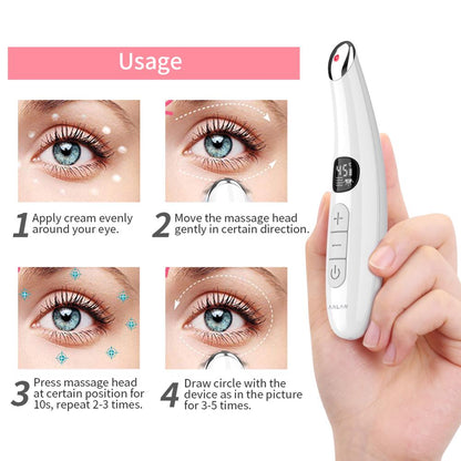 Anti Aging Under Eye Massager with Heat & Vibration by HitMyNeed