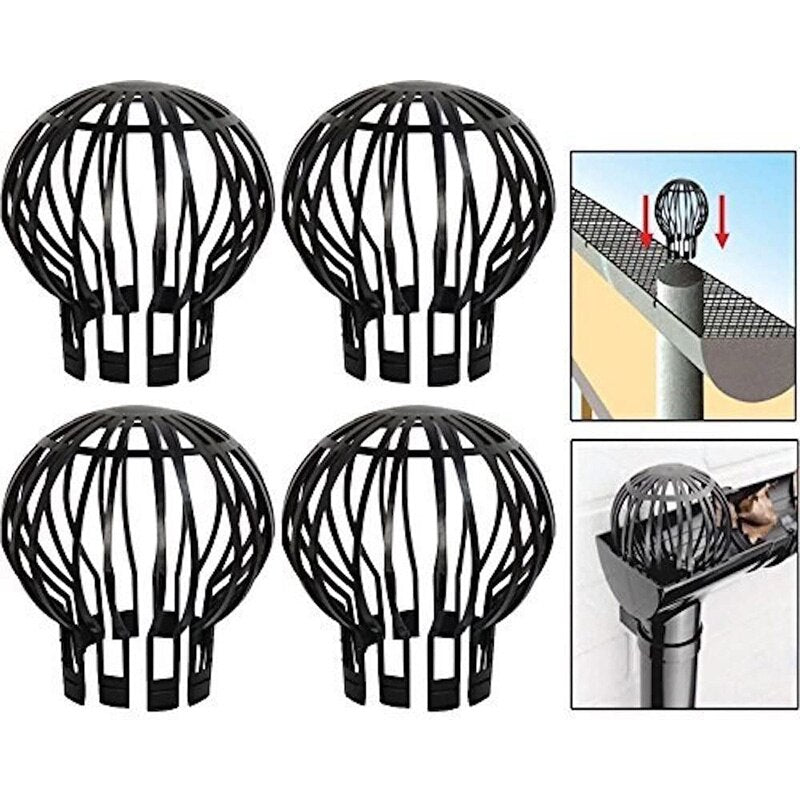 Anti Clog Roof Gutter Guard Dome Filters (4 Pack) by HitMyNeed