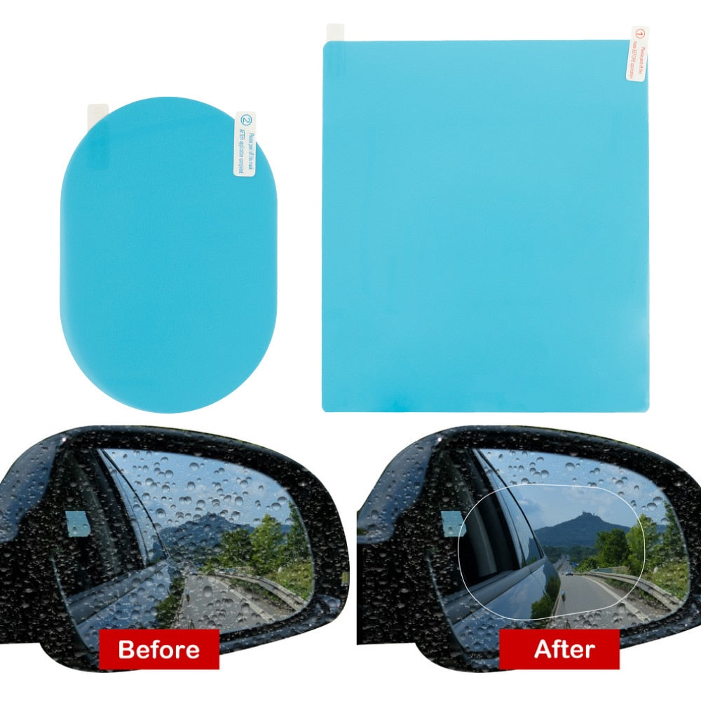Anti-Fog Rainproof Rearview Mirror Films (8 Pack) by HitMyNeed