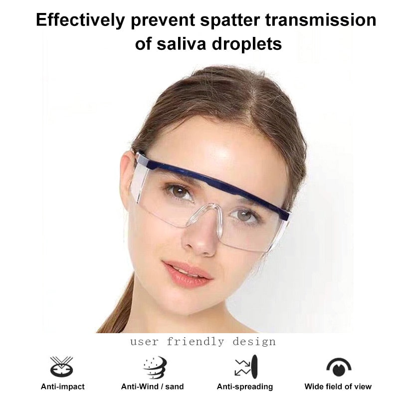 Anti-Fog Safety Goggles with Clear Protective Lenses by HitMyNeed