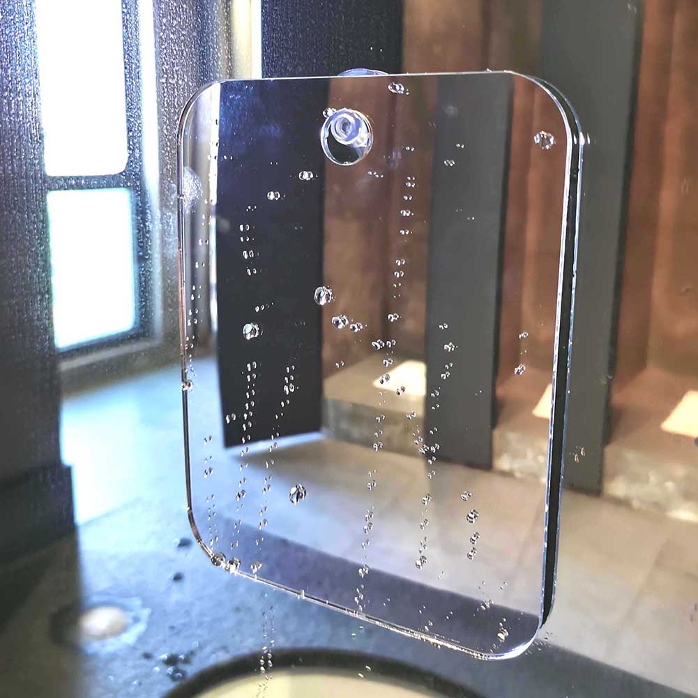 Anti Fog Shower Mirror with Suction Mount by HitMyNeed