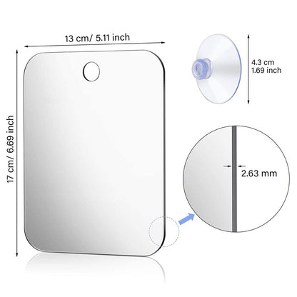 Anti Fog Shower Mirror with Suction Mount by HitMyNeed