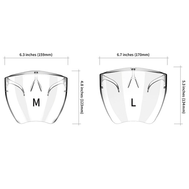 Anti-Fog Transparent Face Shield Glasses by HitMyNeed
