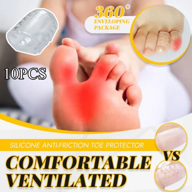 Anti-Friction Silicone Toe Caps (10 Pack) by HitMyNeed