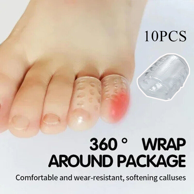 Anti-Friction Silicone Toe Caps (10 Pack) by HitMyNeed