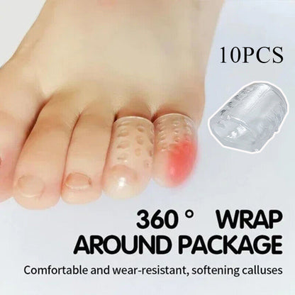 Anti-Friction Silicone Toe Caps (10 Pack) by HitMyNeed