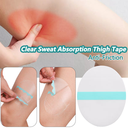 Anti-Friction Thigh Tapes Sweat Pads (6 Pack) by HitMyNeed