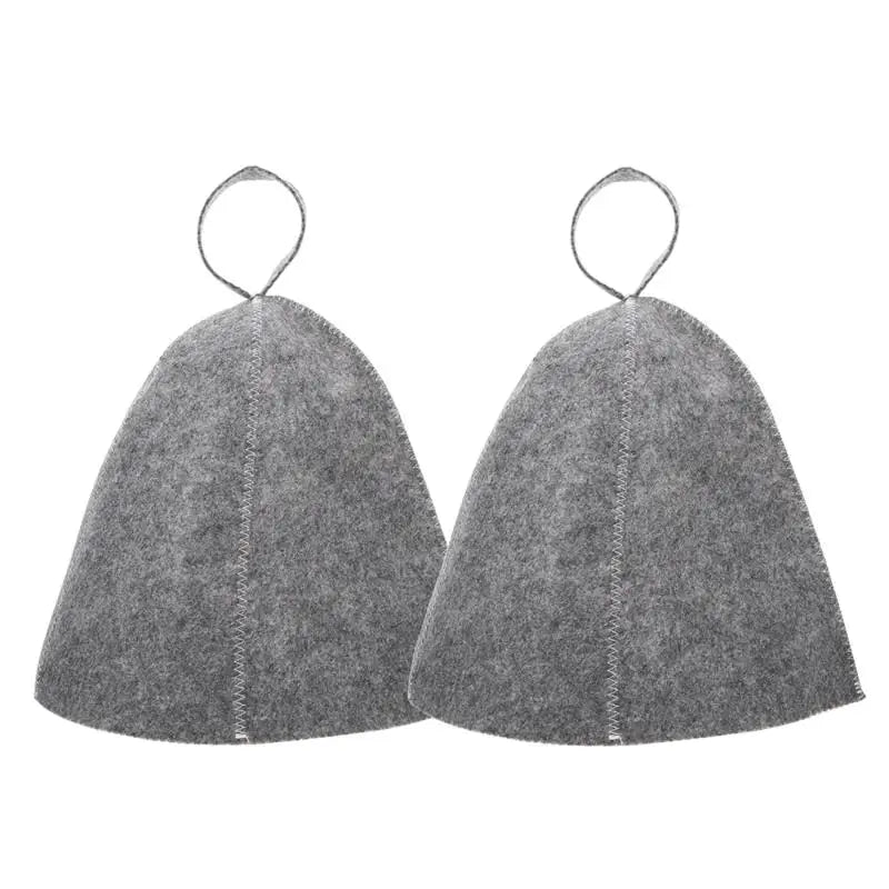 Anti-Heat Sauna Felt Hats Set (2 Pack) by HitMyNeed