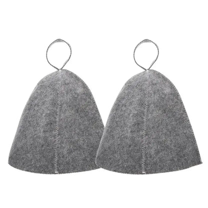 Anti-Heat Sauna Felt Hats Set (2 Pack) by HitMyNeed