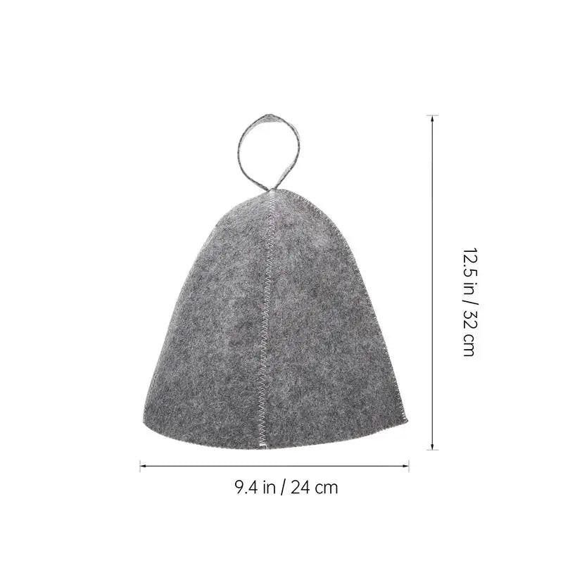 Anti-Heat Sauna Felt Hats Set (2 Pack) by HitMyNeed