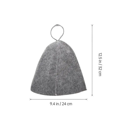 Anti-Heat Sauna Felt Hats Set (2 Pack) by HitMyNeed
