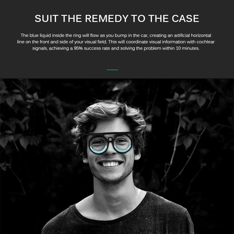 Anti Motion Sickness Travel Glasses Eyewear by HitMyNeed