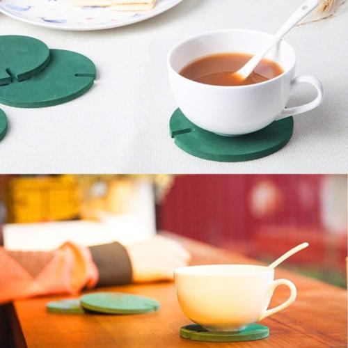 Anti-Skid EVA Cactus Coaster Set with Pot Holder by HitMyNeed