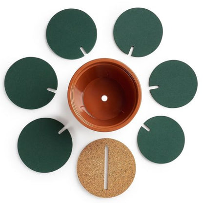 Anti-Skid EVA Cactus Coaster Set with Pot Holder by HitMyNeed