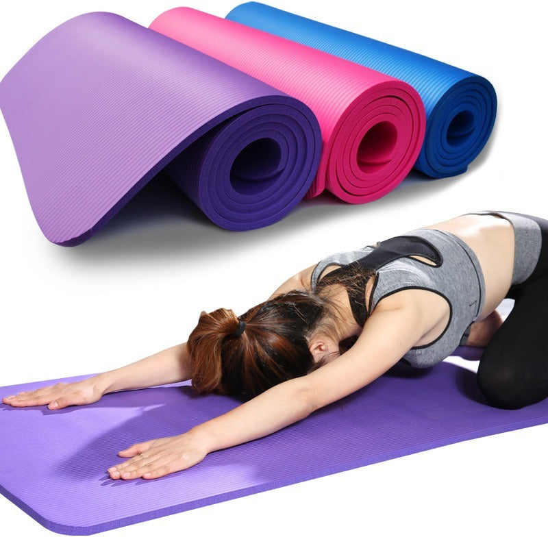 Anti-Skid EVA Yoga & Fitness Mat 3-6mm 5mm-pink by HitMyNeed