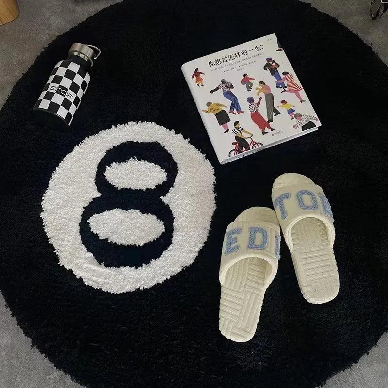 Anti-Slip 8 Ball Pool Rug for Home & Game Rooms 100x100cm by HitMyNeed