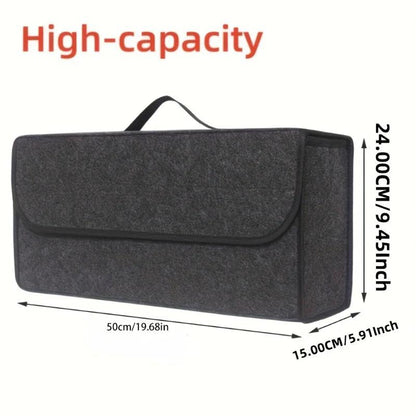 Anti-Slip Car Boot Compartment Storage Organizer Box by HitMyNeed
