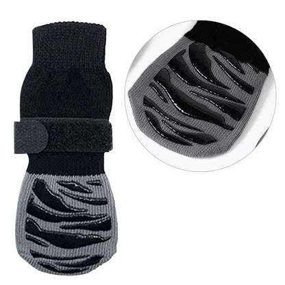 Anti-Slip Dog Socks with Straps for Small Dogs (4pcs) by HitMyNeed