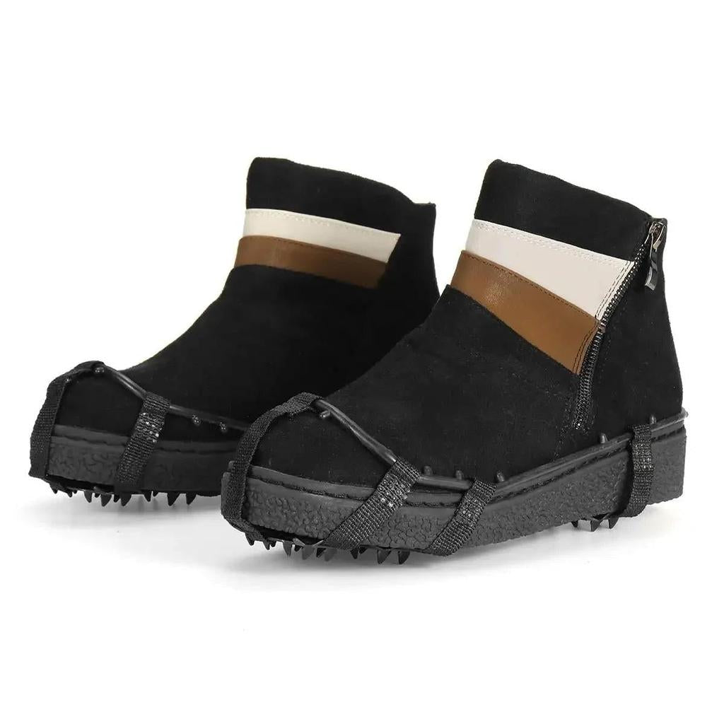 Anti-Slip Ice Grips with Steel Spikes for Shoes & Boots by HitMyNeed