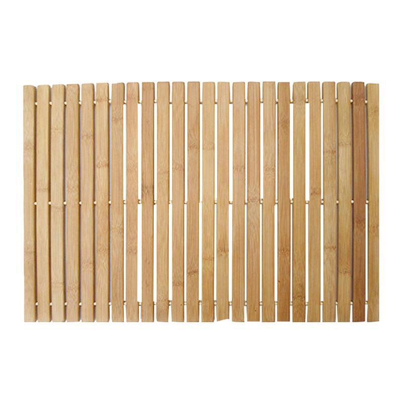 Anti-Slip Natural Bamboo Bath Mat 60 x 40 cm by HitMyNeed