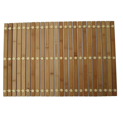 Anti-Slip Natural Bamboo Bath Mat 60 x 40 cm by HitMyNeed