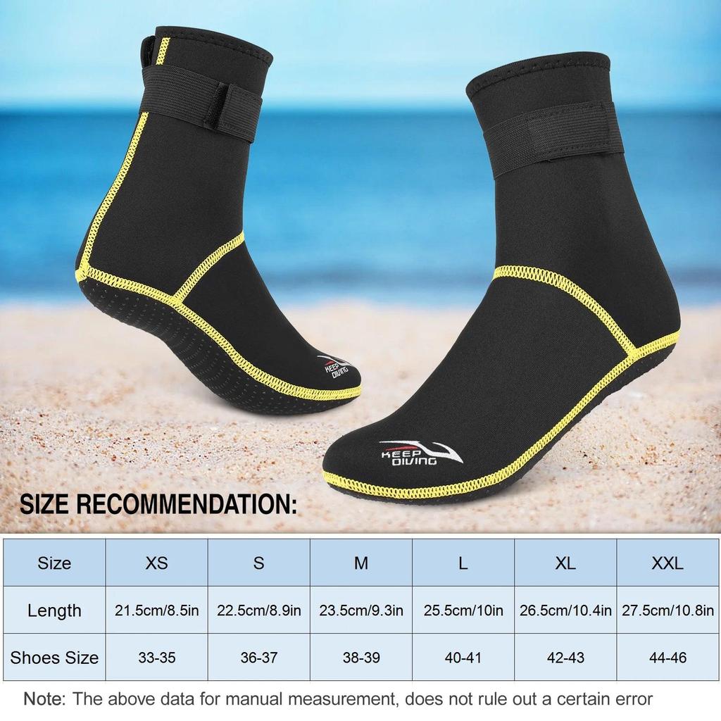 Anti-Slip Neoprene Scuba Diving Socks 3mm by HitMyNeed