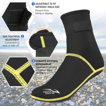 Anti-Slip Neoprene Scuba Diving Socks 3mm by HitMyNeed