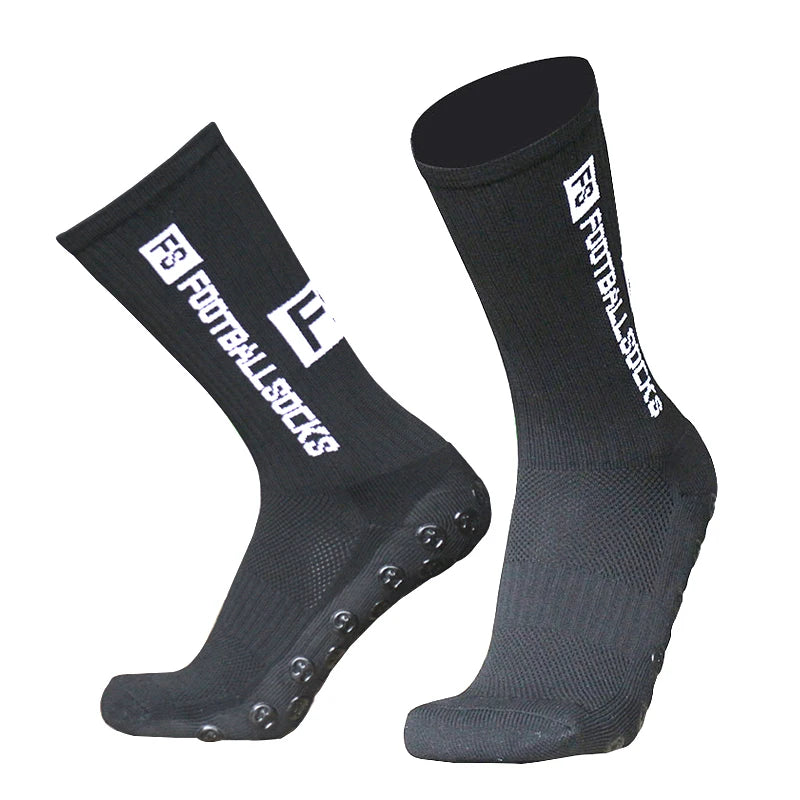 Anti-Slip Silicone Grip Football & Sports Socks black by HitMyNeed