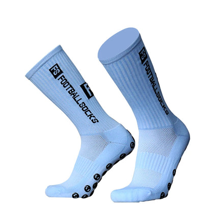 Anti-Slip Silicone Grip Football & Sports Socks sky-blue by HitMyNeed
