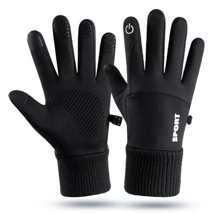 Anti Slip Thermal Winter Gloves with Touchscreen black xl by HitMyNeed