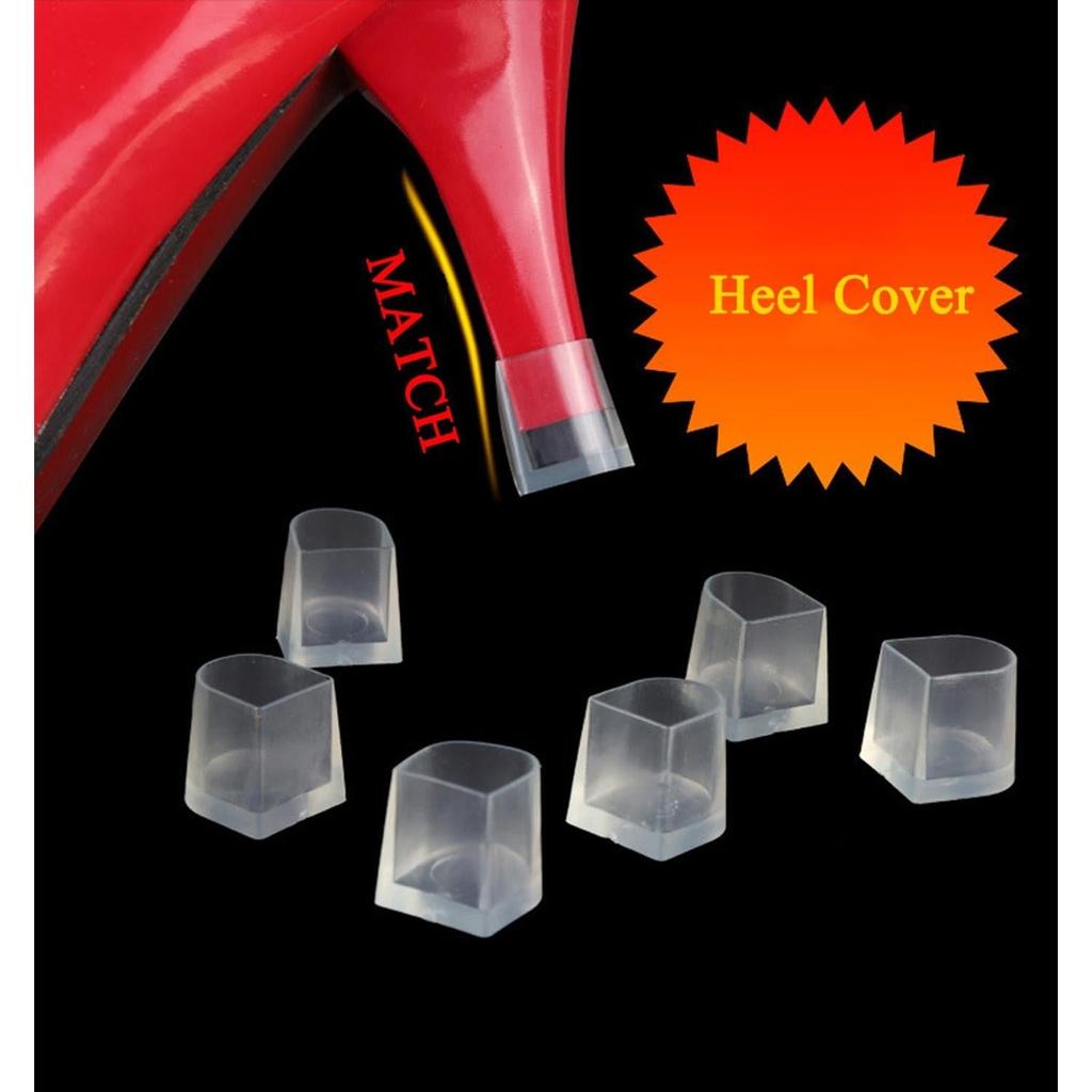 Anti-Slip Transparent Stiletto Heel Covers (1 Pair) by HitMyNeed
