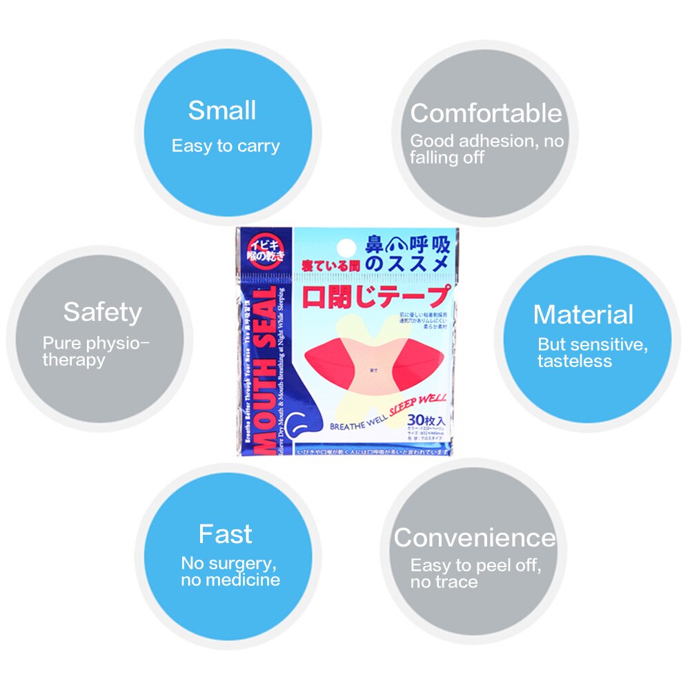 Anti Snoring Mouth Tape Strips (150-Pack) by HitMyNeed