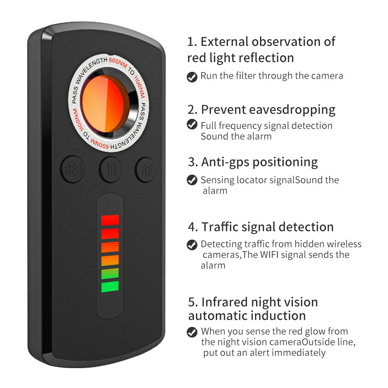Anti Spy RF Detector & Hidden Camera Finder by HitMyNeed