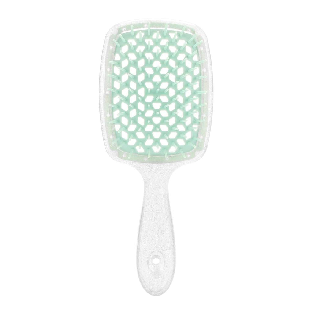 Anti-Static Air Cushion Detangling Hair Brush green by HitMyNeed
