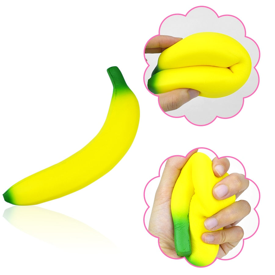 Anti-Stress Yellow Squishy Banana Fidget Toy by HitMyNeed