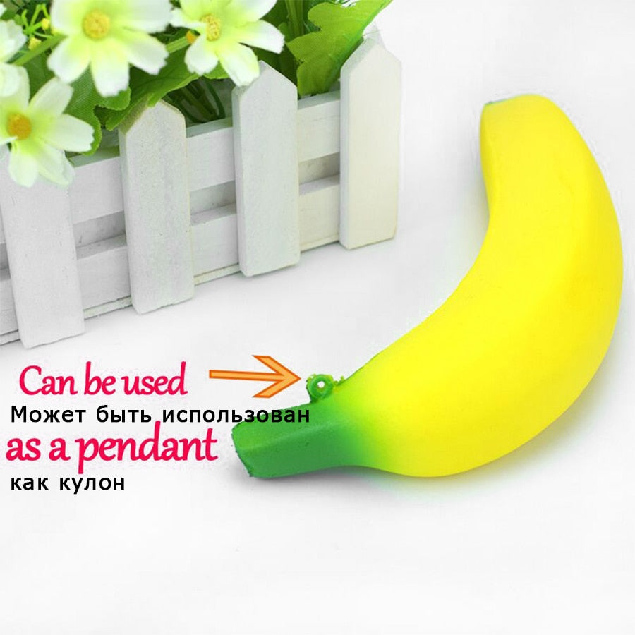 Anti-Stress Yellow Squishy Banana Fidget Toy by HitMyNeed