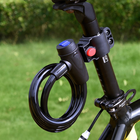 Anti-Theft Coil Cable Bike Lock with Keys by HitMyNeed