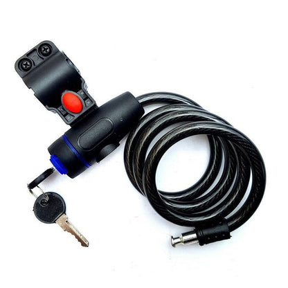 Anti-Theft Coil Cable Bike Lock with Keys by HitMyNeed