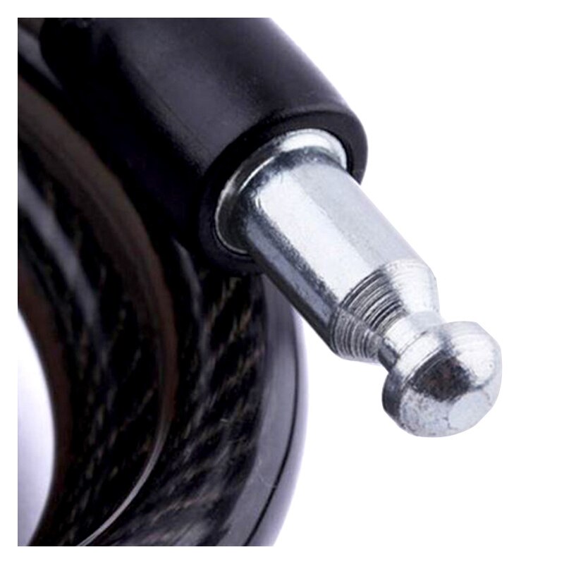 Anti-Theft Coil Cable Bike Lock with Keys by HitMyNeed