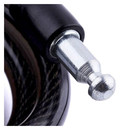 Anti-Theft Coil Cable Bike Lock with Keys by HitMyNeed