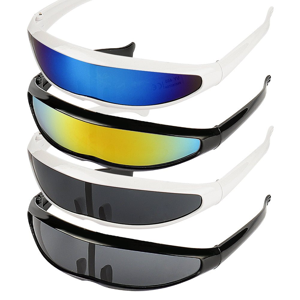 Anti UV Futuristic Cyclops Shield Sunglasses by HitMyNeed