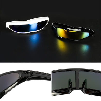 Anti UV Futuristic Cyclops Shield Sunglasses by HitMyNeed
