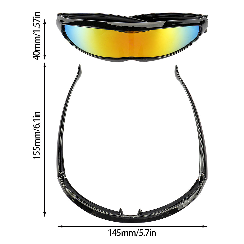 Anti UV Futuristic Cyclops Shield Sunglasses by HitMyNeed