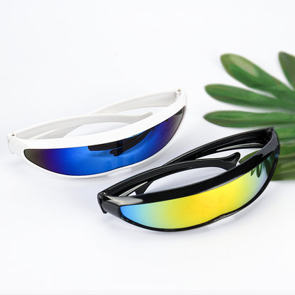 Anti UV Futuristic Cyclops Shield Sunglasses by HitMyNeed