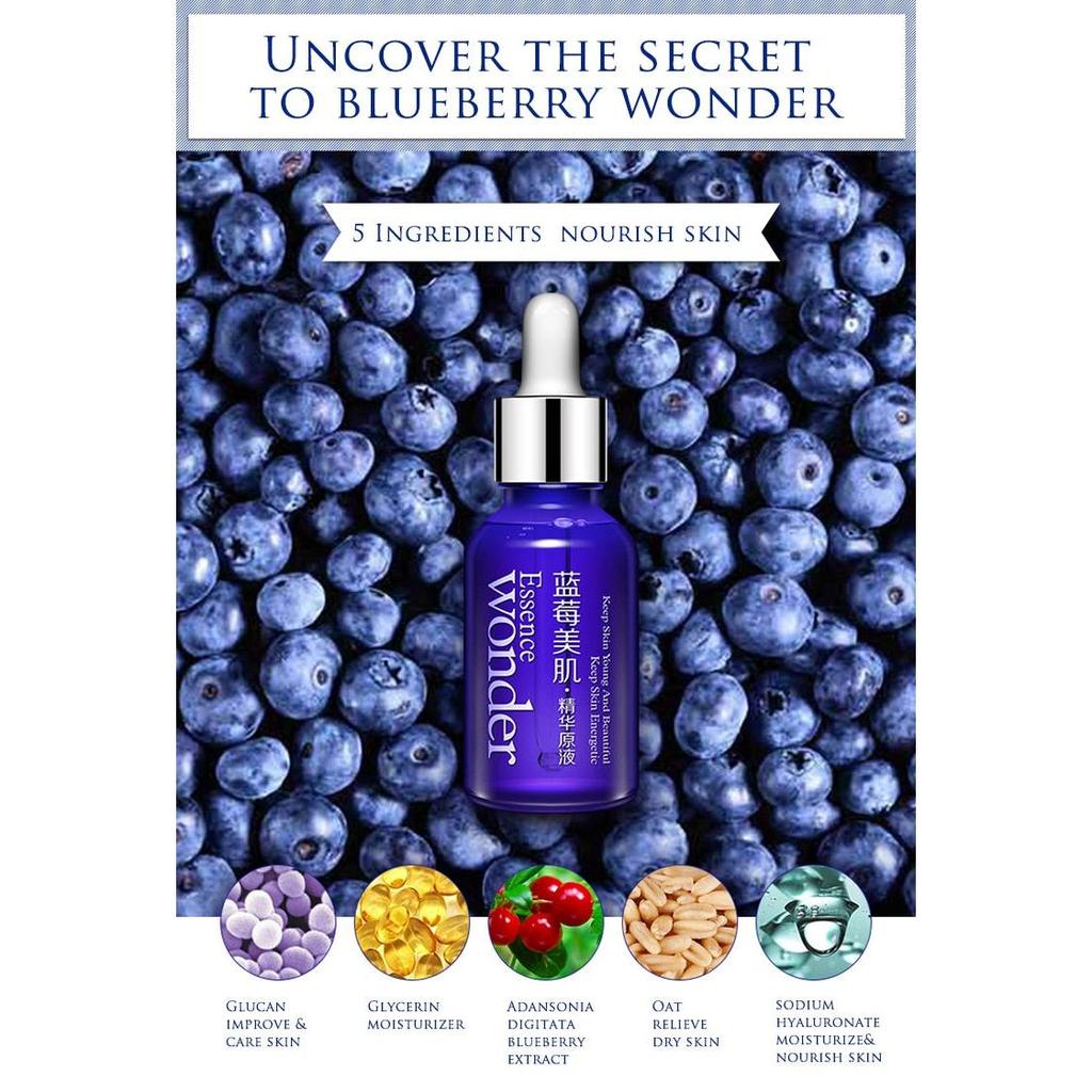 Anti-Wrinkle Face Serum with Blueberry & Hyaluronic Acid by HitMyNeed
