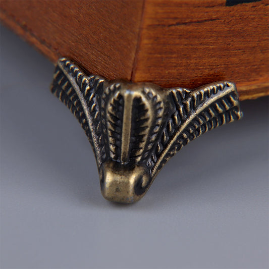 Antique Box Corner Protectors, Brass Tone (4pcs) by HitMyNeed