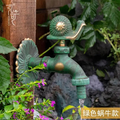 Antique Brass Animal Wall Mount Cold Water Faucet s by HitMyNeed