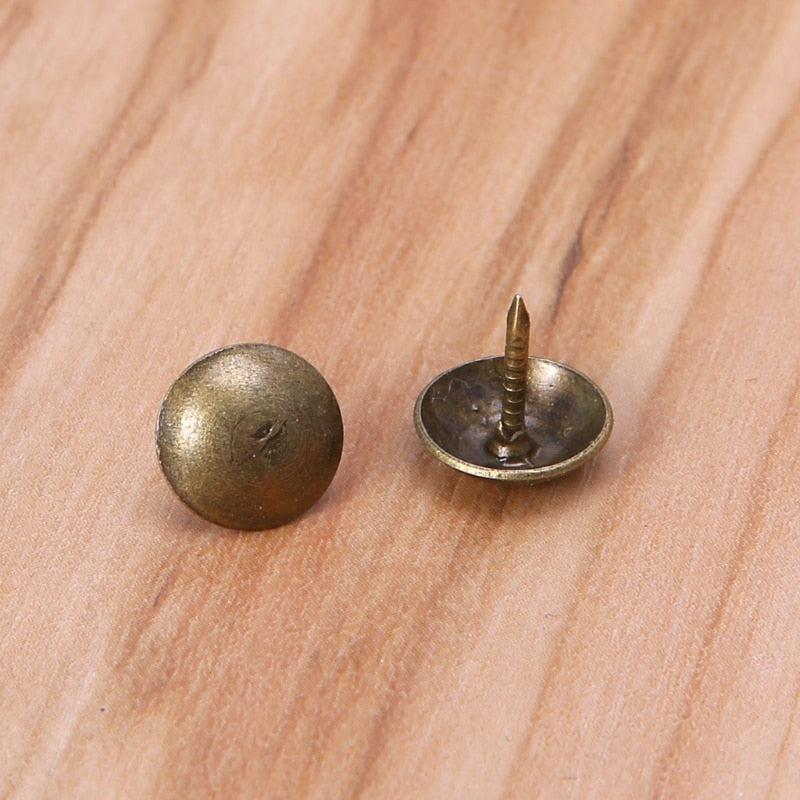 Antique Brass Upholstery Tacks 9mm (100 Pack) by HitMyNeed