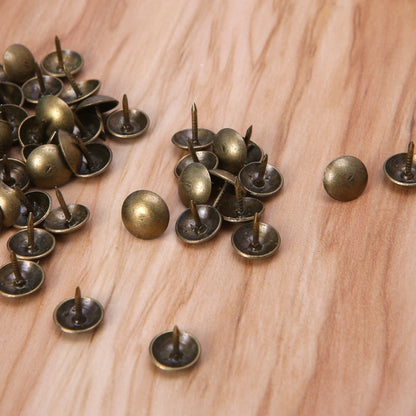 Antique Brass Upholstery Tacks 9mm (100 Pack) by HitMyNeed