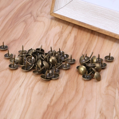 Antique Brass Upholstery Tacks 9mm (100 Pack) by HitMyNeed